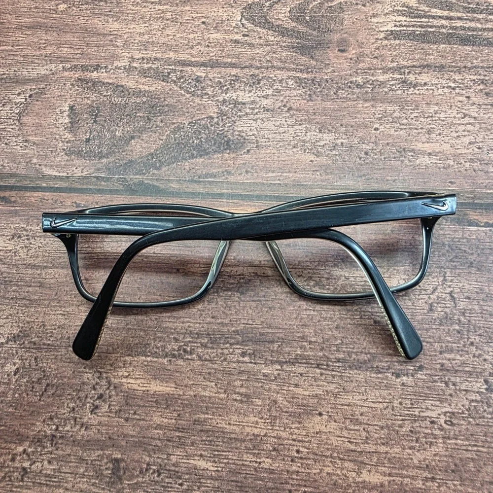 Nike Black Rectangular Eyeglasses Frames Just Do It